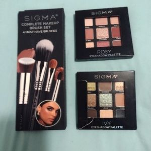 Sigma Brush Set & Eyeshadow Palettes
